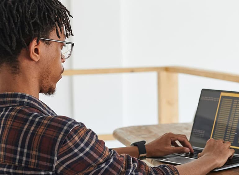 guy on computer