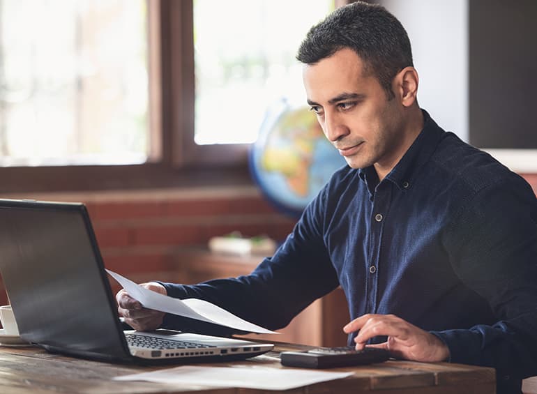 professional at computer