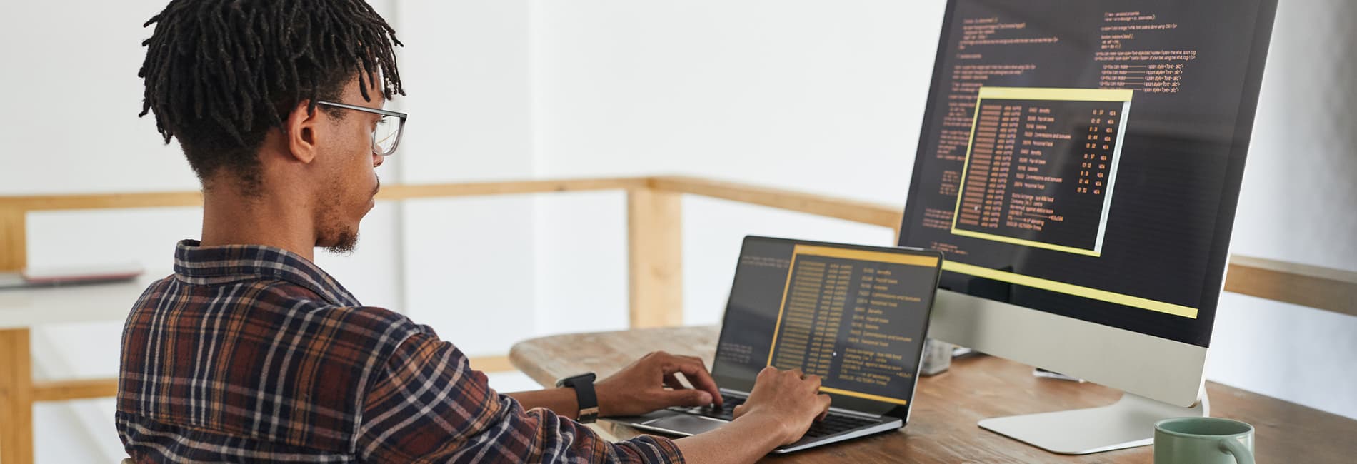 guy at computer