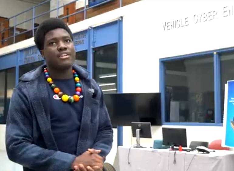 Oriekaose Agholor '25, speaks about his engineering projects