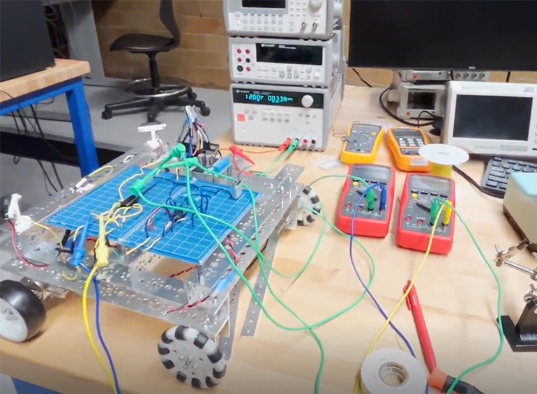 computer robot in process